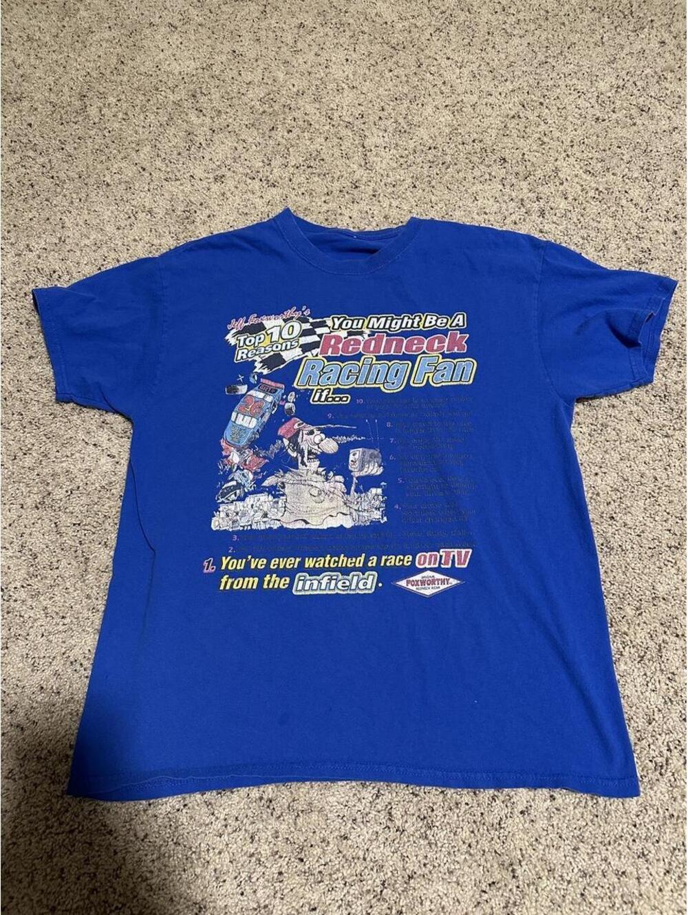 NASCAR Men's Blue Tshirt
